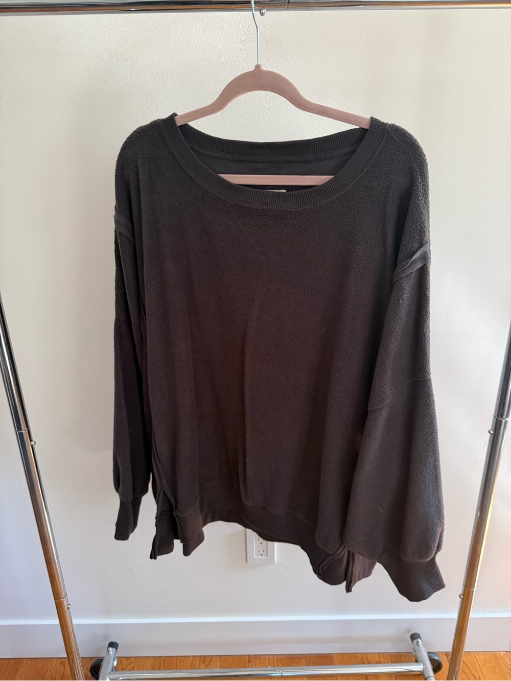 American Eagle Outfitters Dark Brown Crewneck Sweater